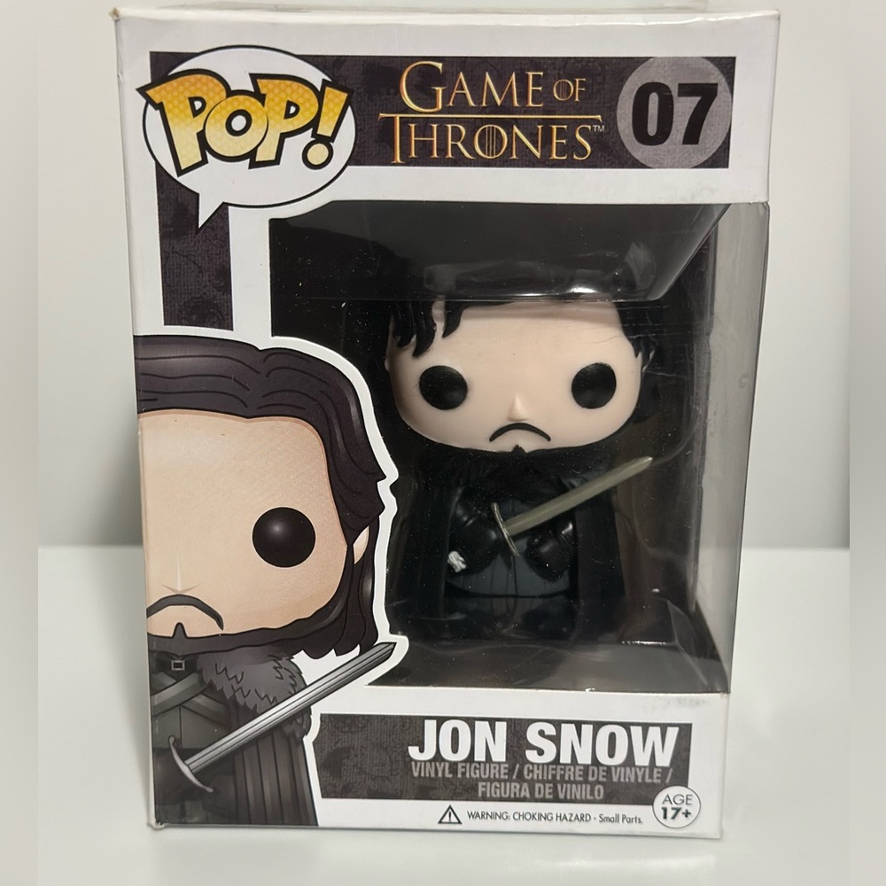 Funko pop Jon Snow from Game of Thrones Thrones #07.